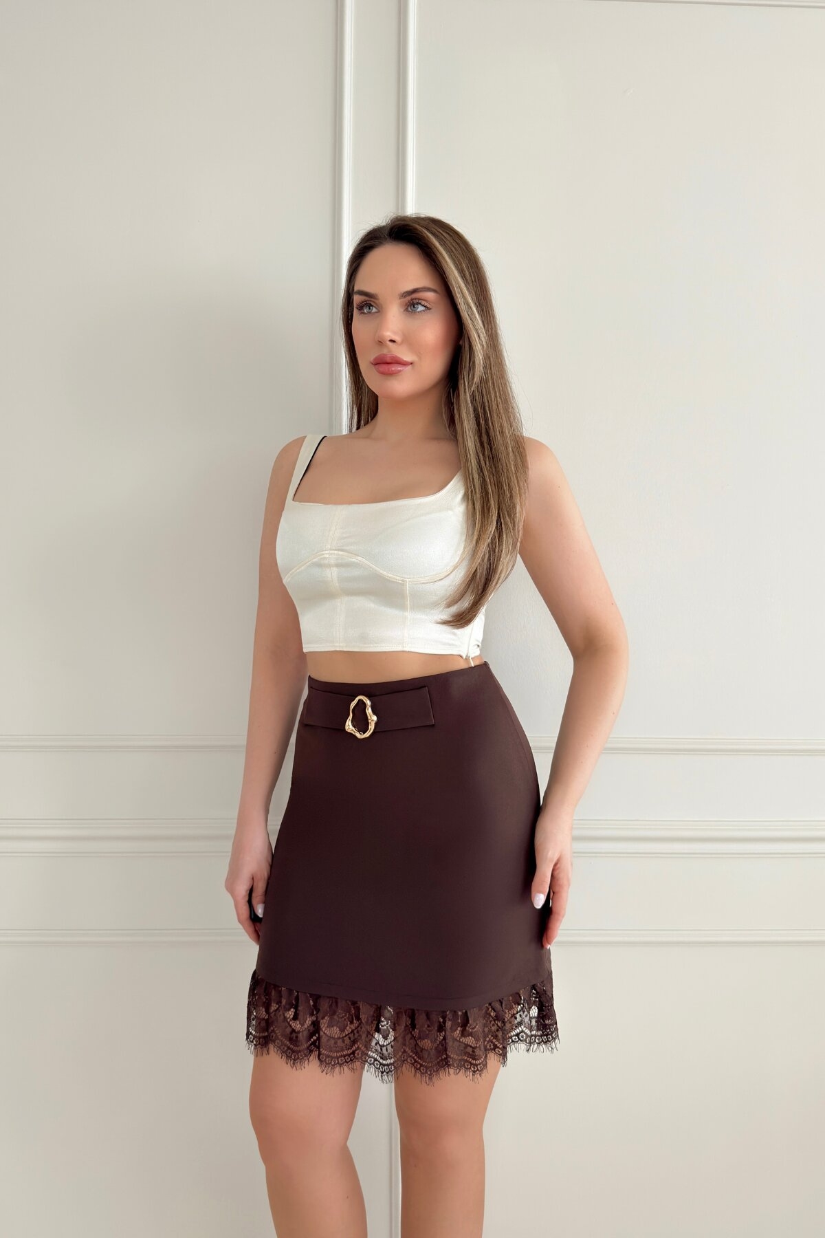 DOUBLE LACE SKIRT