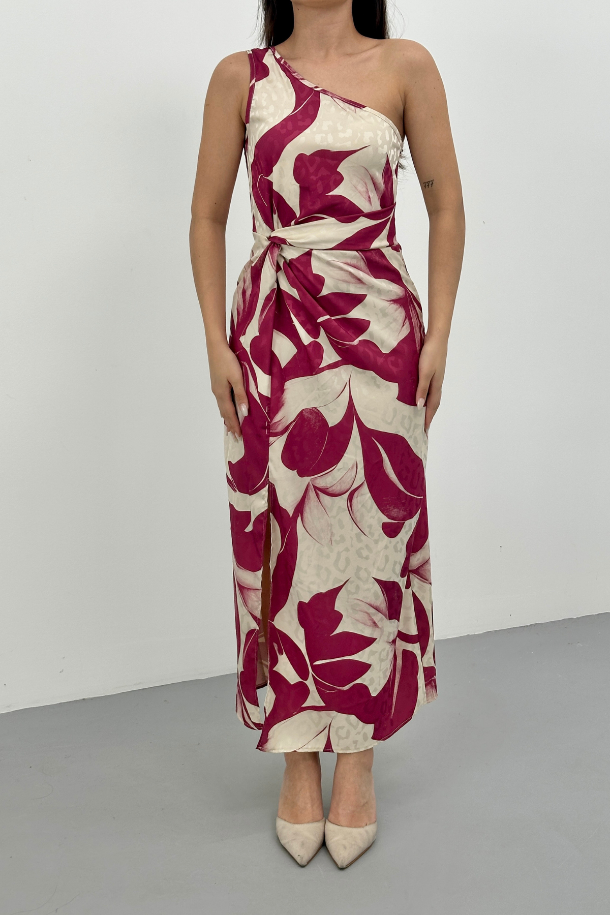JACGUARD DIGITAL PRINTED DRESS