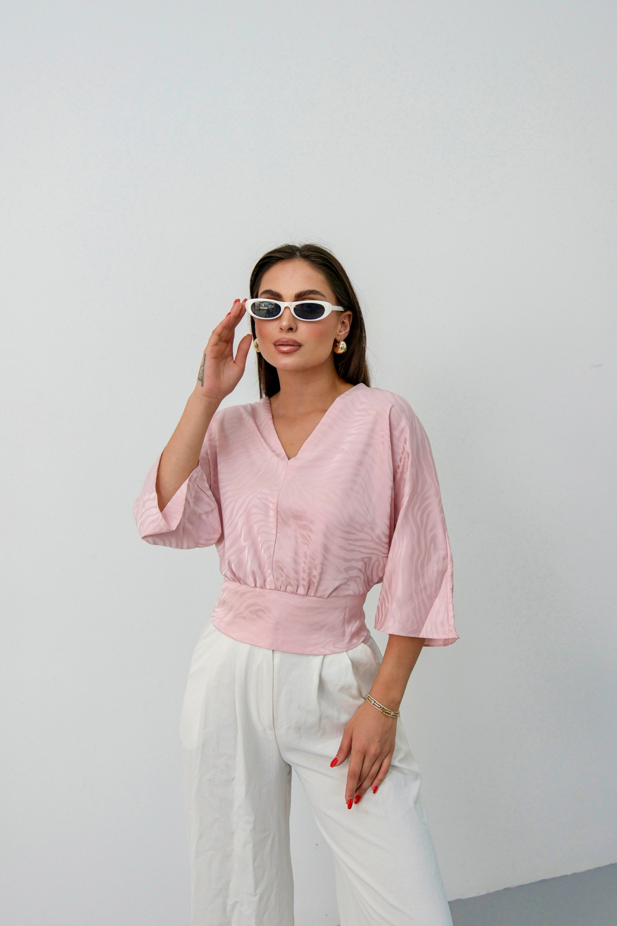 JACQUAR SATIN BLOUSE