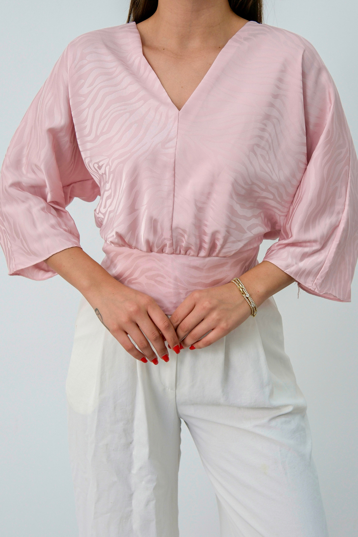 JACQUAR SATIN BLOUSE