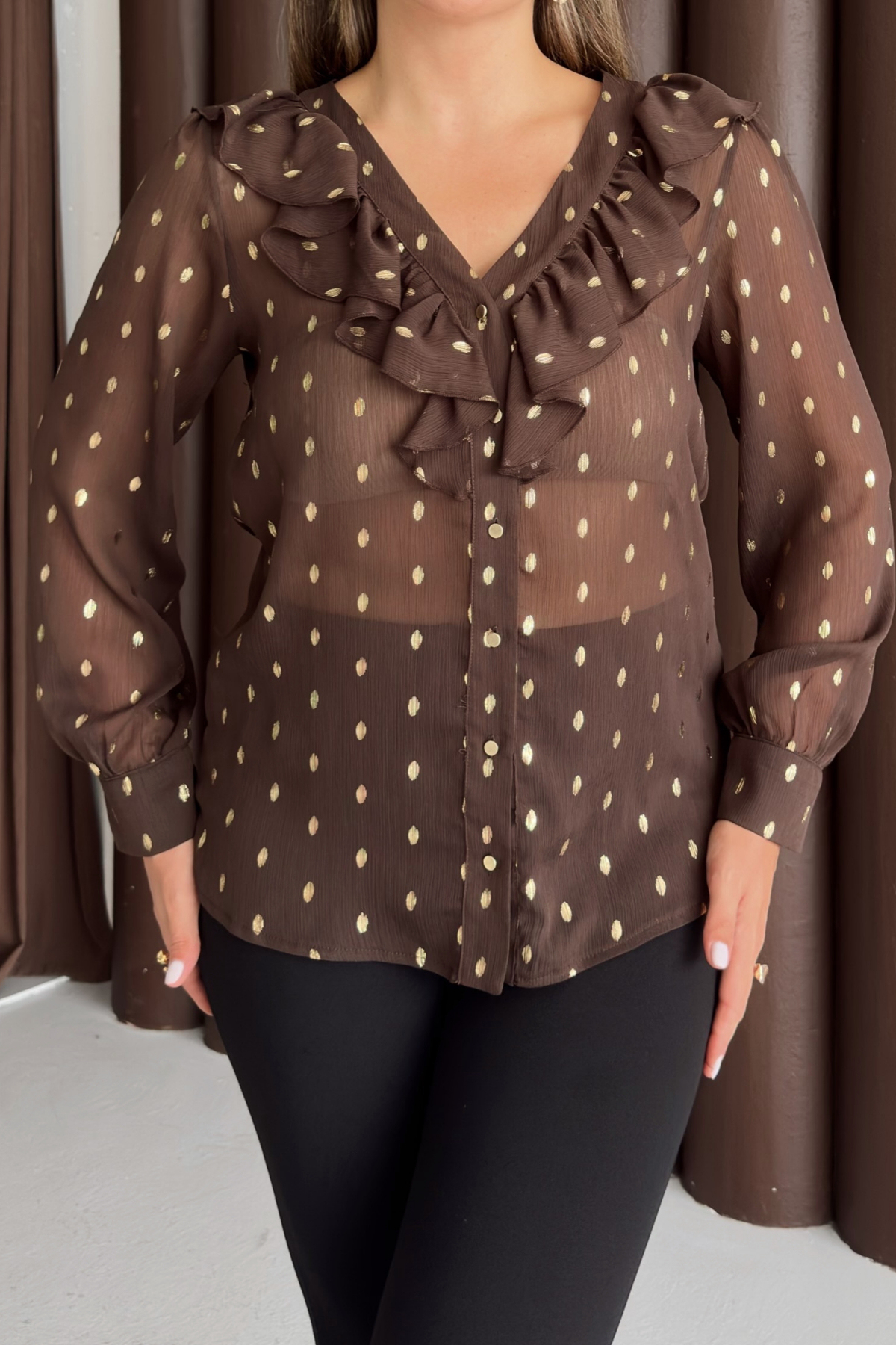 POLKA DOT BLOUSE