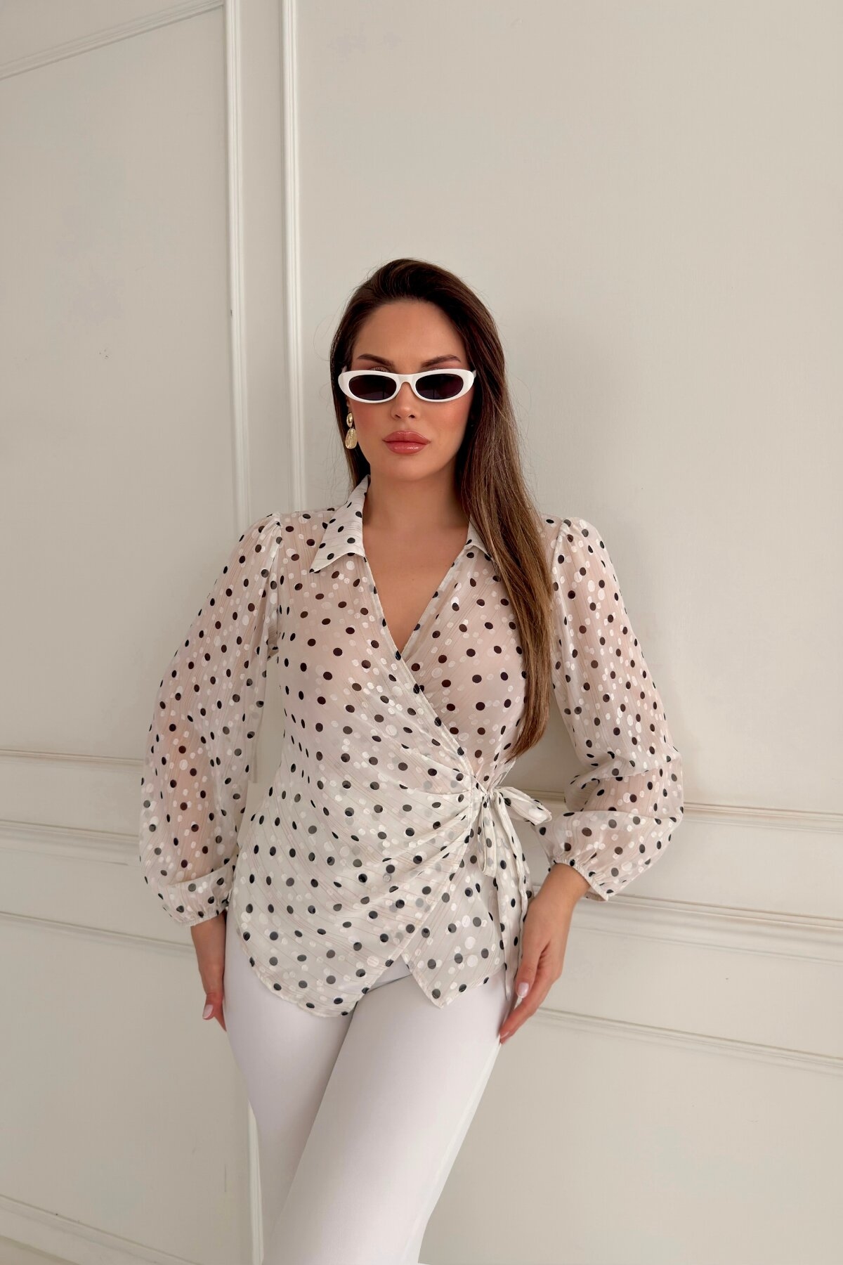 POLKA DOT BLOUSE
