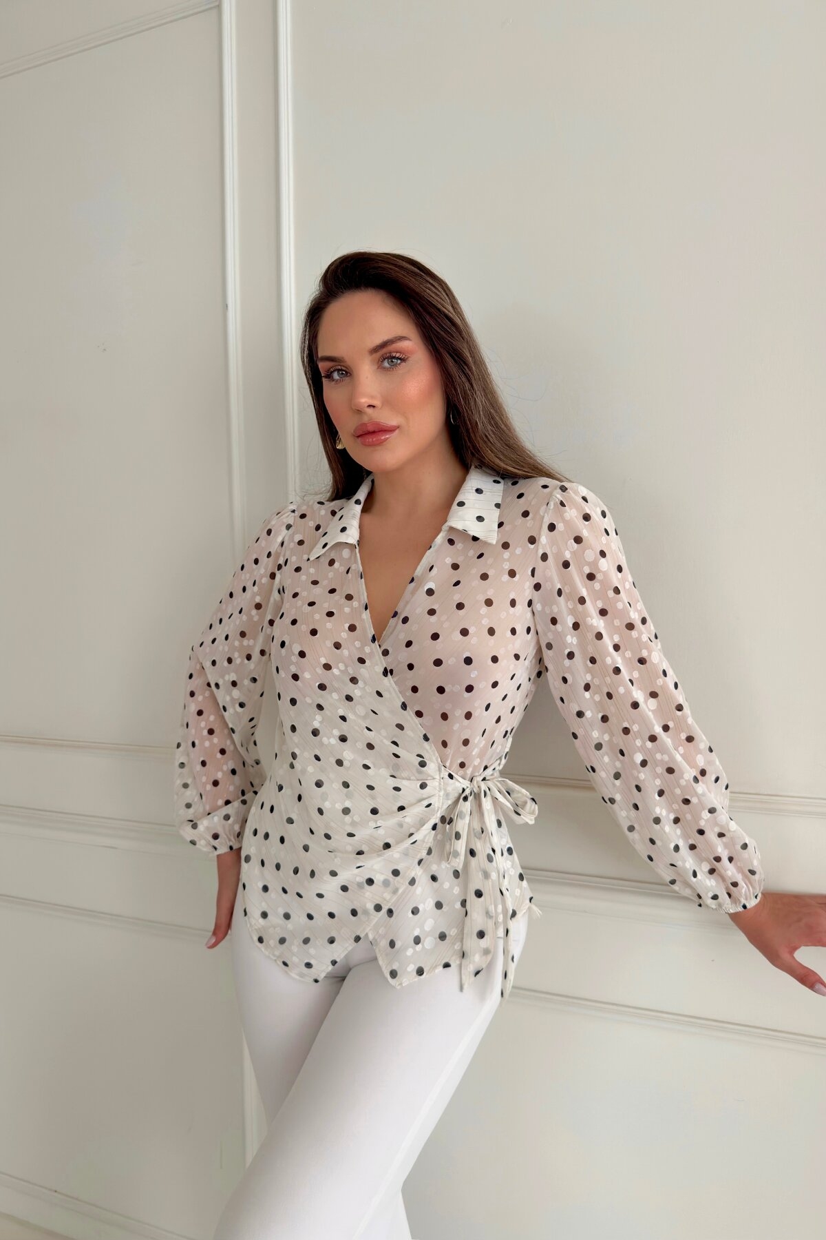 POLKA DOT BLOUSE