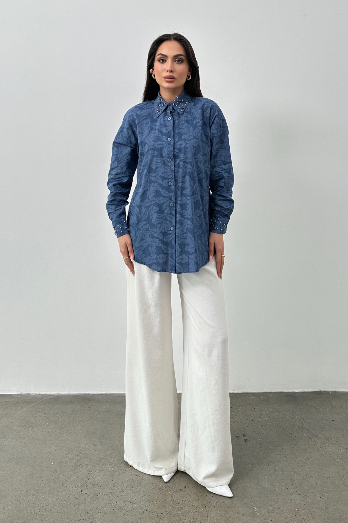 SCUBA PANELLED SATIN SHIRT