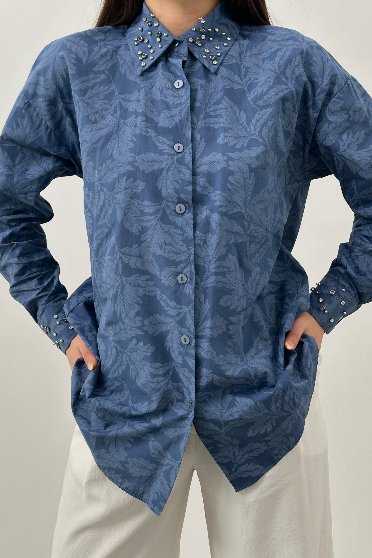 SCUBA PANELLED SATIN SHIRT