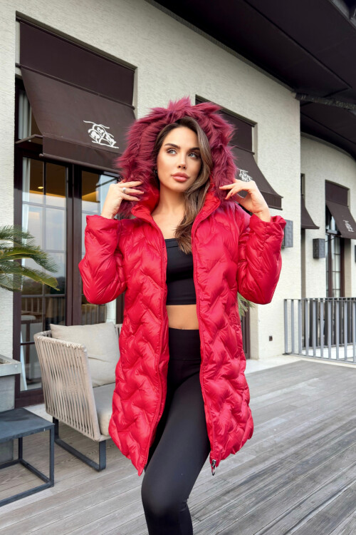 Пуховик оверсайз