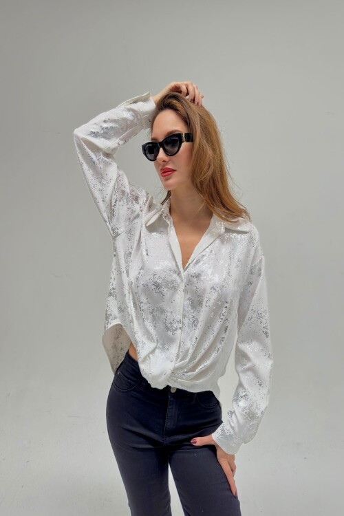 Рубашка с жаккардовым узлом