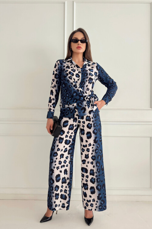 Платье с леопардовым узором