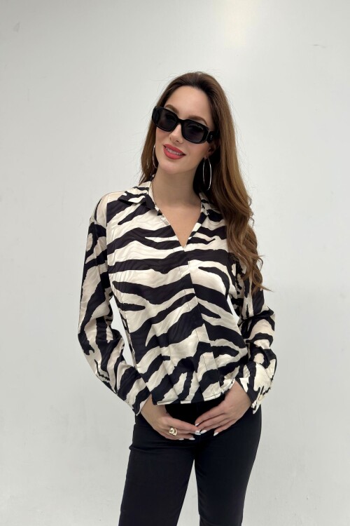 Zebra Desenli Gömlek