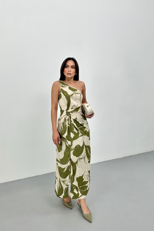 Жаккардовое длинное платье