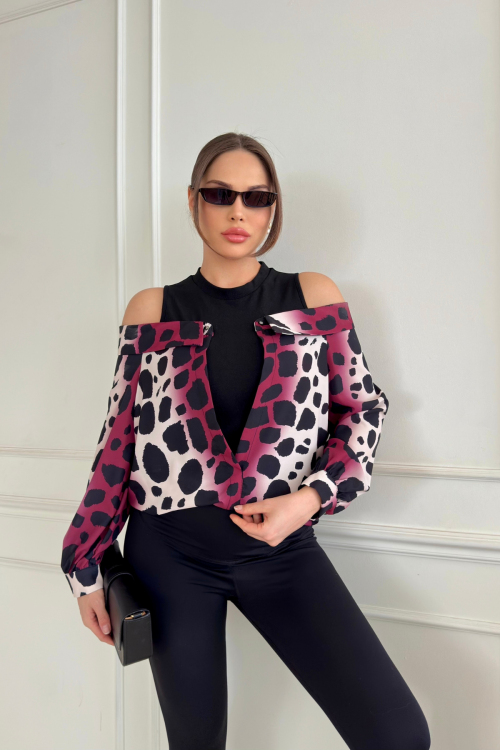 Scuba Garnili Saten Gömlek