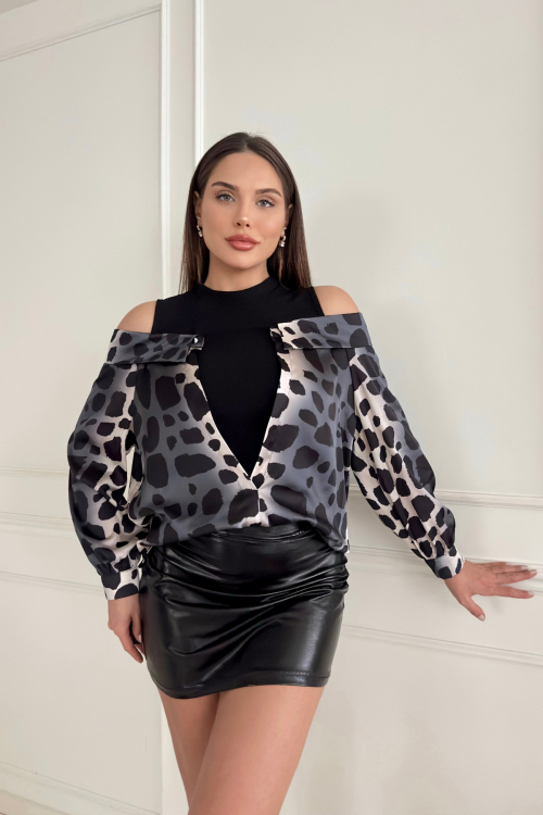 Scuba Garnili Saten Gömlek