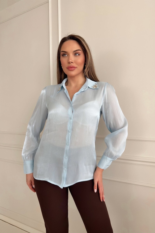 STONE EMBROIDERED SHIRT