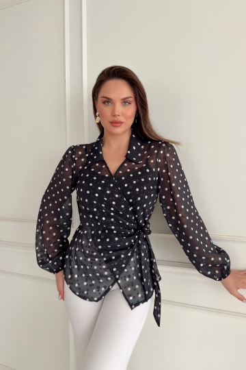 POLKA DOT BLOUSE