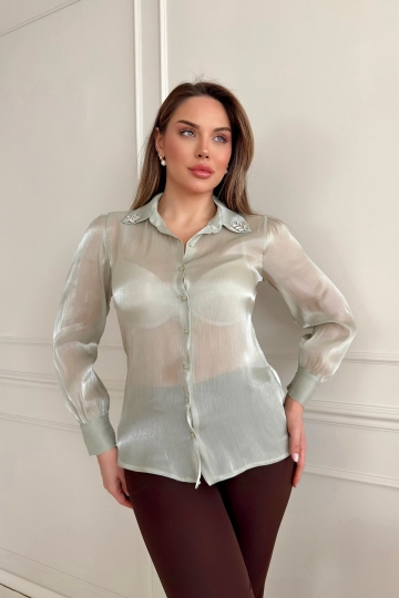 STONE EMBROIDERED SHIRT